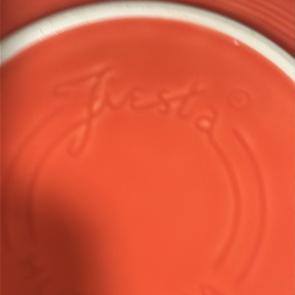 FIESTA PERSIMMON SERVING BOWL 8 1/2 " - Picture 4 of 4